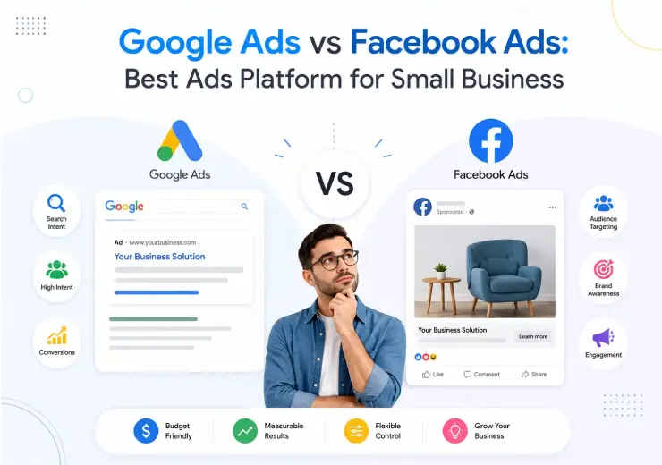 Best Ads Platform for Small Business 2026: Google Ads vs Facebook Ads