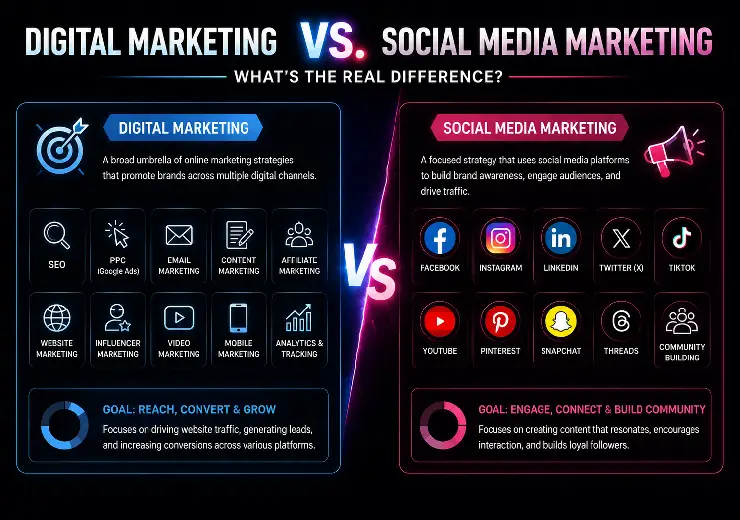 Digital Marketing vs. Social Media Marketing: What's the Real Difference?