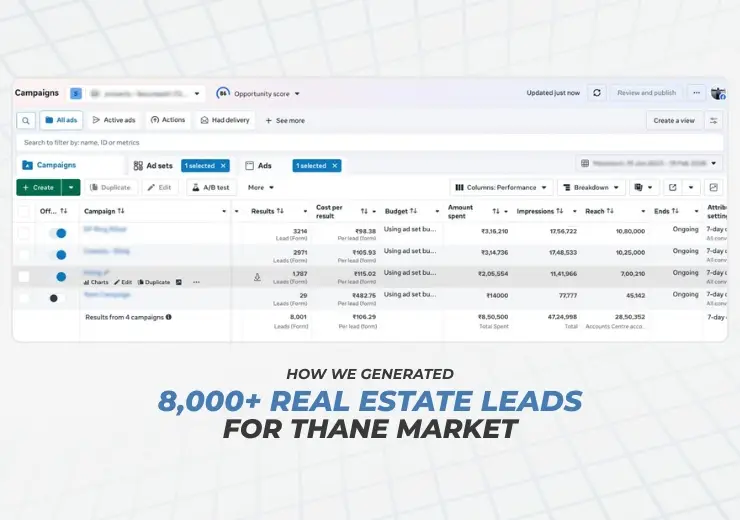 How We Generated 8,000+ Real Estate Leads for Thane Market