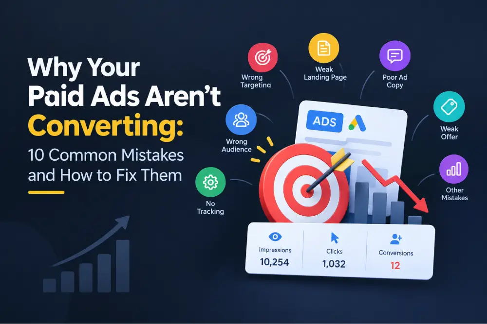 Why Your Paid Ads Aren't Converting: 10 Mistakes & Fixes